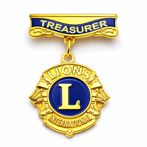 Treasurer hanging pin