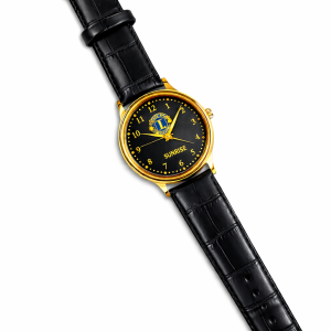Black strap watch