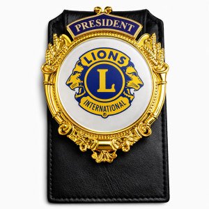 Metal badge for president
