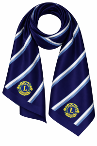 Blue printed scarf