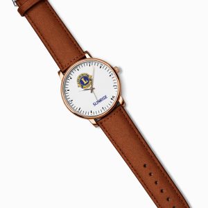 Brown strap watch