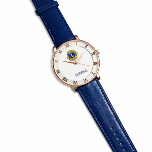 Blue strap watch