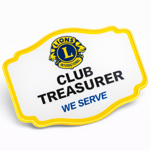 Cutting badge treasurer