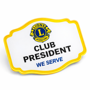 Cutting badge president