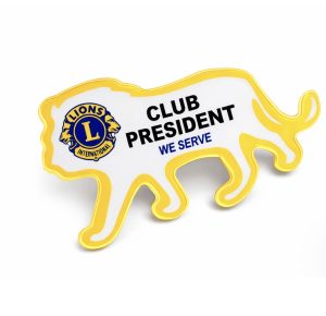 Acrylic badge president