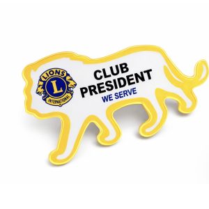 Acrylic badge president
