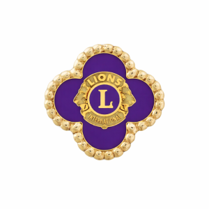 PURPLE FLOWER PIN