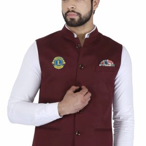 MAROON MODI JACKET
